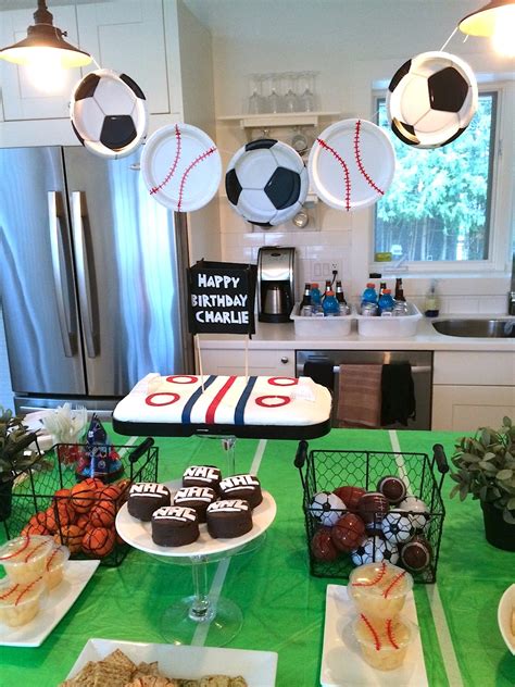 Boy S All Star Sports Theme 1St Birthday Party Ideas Sports Themed