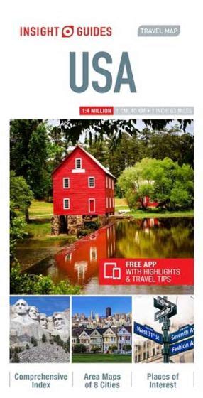 Buy Insight Travel Map Usa Canada South 4Th Edition By Insight