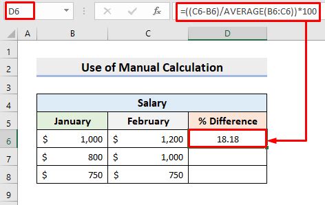 Calculate Percentage Difference Between Two Numbers In Excel 4 Methods