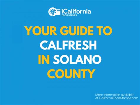 Calfresh Solano County 2023 Guide California Food Stamps Help