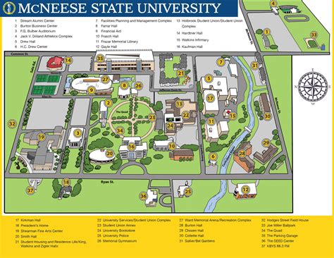 Campus Map Mcneese Online