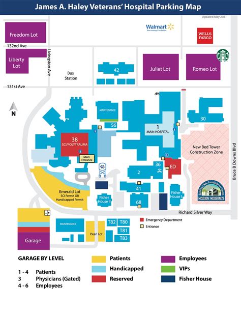 Campus Map Va Tampa Health Care Veterans Affairs