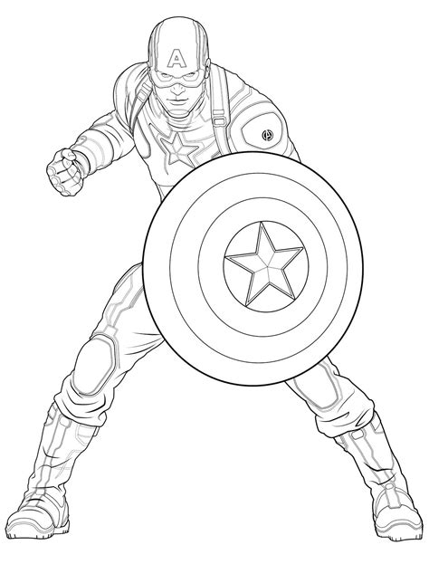 Captain America Logo Coloring Pages Bing Images Avengers Coloring