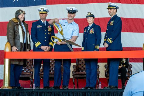 Coast Guard Holds Ribbon Cutting Commissioning Ceremony For New Air