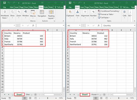 Compare Excel Sheets