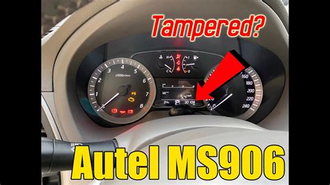 Correct Mileage Odometer Reading With Autel Maxisys Ms906 Basic