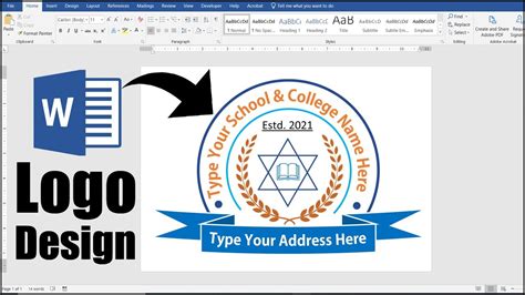 Create And Make Logo In Ms Word Youtube