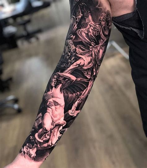 Demon Angel Tattoo Sleeve