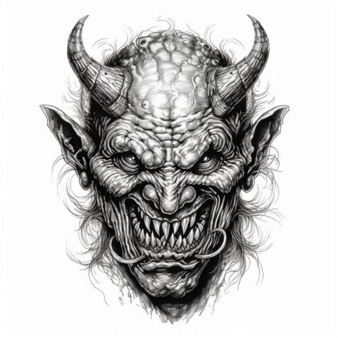 Demon Tattoo Design Sketch Style Tattoos Tattoo Designs Cool Tattoo