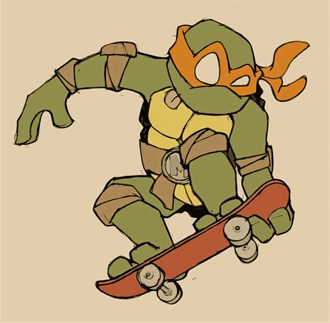 Desenho De Michelangelo Teenage Mutant Ninja Turtles Tartarugas Ninja