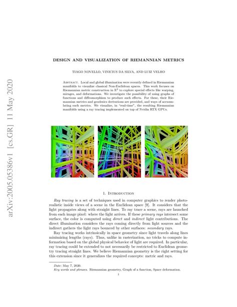 Design And Visualization Of Riemannian Metrics Deepai