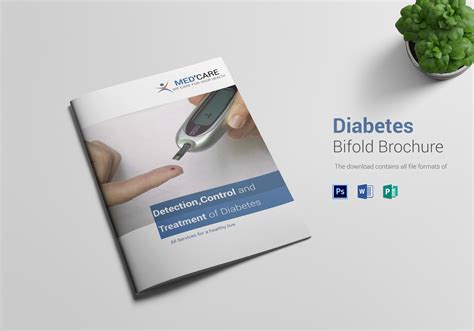 Diabetes Bi Fold Brochure Design Template In Word Psd Publisher