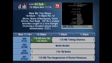 Dish Channel Guide Starz Cinemax Sheduale 11 14 11 Youtube