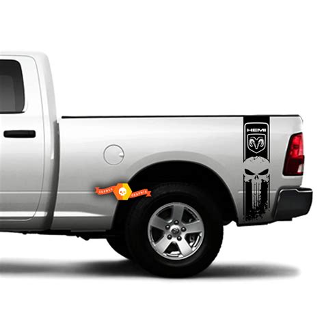 Dodge Ram 1500 2500 3500 Punisher Racing Stripe Hemi 4X4 Decal Truck