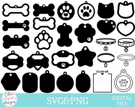 Dog Tag Svg Dog Tag Png Dog Tag Eps Dog Tag Cut Files For Cricut