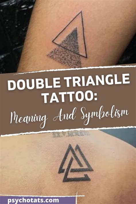 Double Triangle Tattoo Delving Into Its Meaning And Symbolism Little