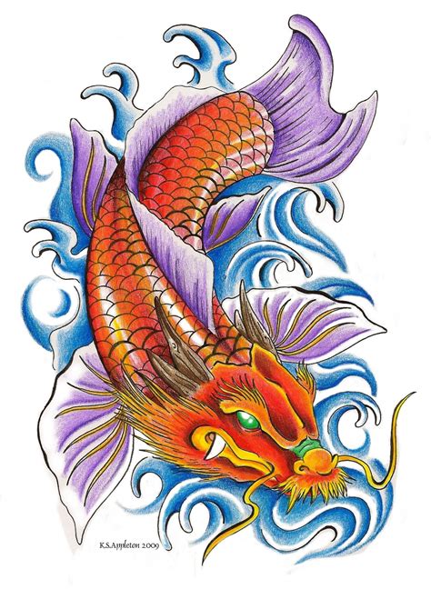 Dragon And Koi Fish Tattoo Sample Koi Dragon Tattoo Dragon Koi Tattoo