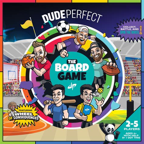 Dude Perfect The Board Game Skills Action Game For All Ages 5