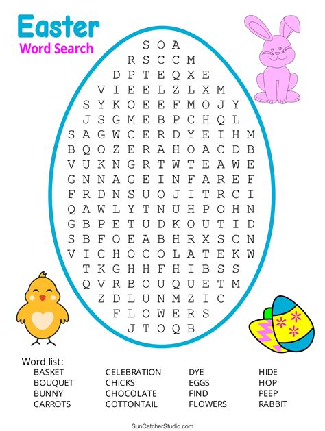 Easter Word Search Free Printable Pdf Puzzles Diy Projects Patterns Monograms Designs