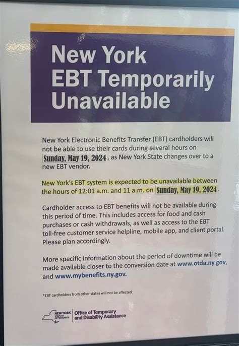 Ebt System Down This Sunday May 19 Beware Of Binghamton Endicott