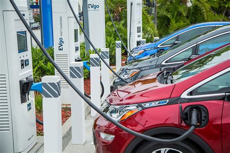 Electric Sustainable Transport Charging Parking At The Charger Station