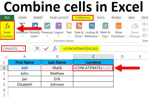 Excel Merge Two Columns