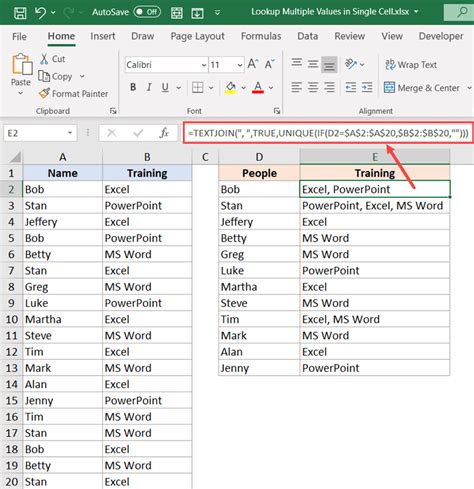 Excel Transform Cell With Multiple Values