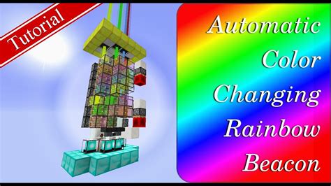 Expandable Beacon Beam Color Changer Tutorial Minecraft 1 8 Youtube