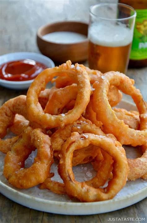 Extra Crispy Beer Battered Onion Rings Game Day Snacks Game Food Fun