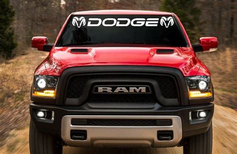 For Dodge Ram Truck Windshield Sticker Custom Vinyl Decal Etsy