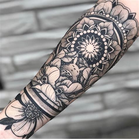 Forearm Mandala Tattoo Mandala Tattoo Shoulder Outer Forearm Tattoo