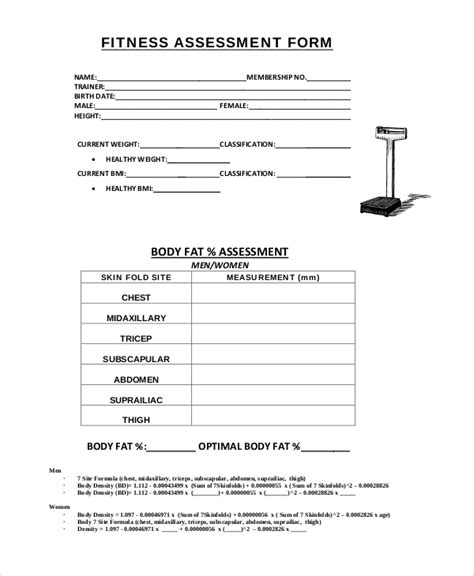 Free 13 Physical Fitness Form Samples Pdf Ms Word Google Docs