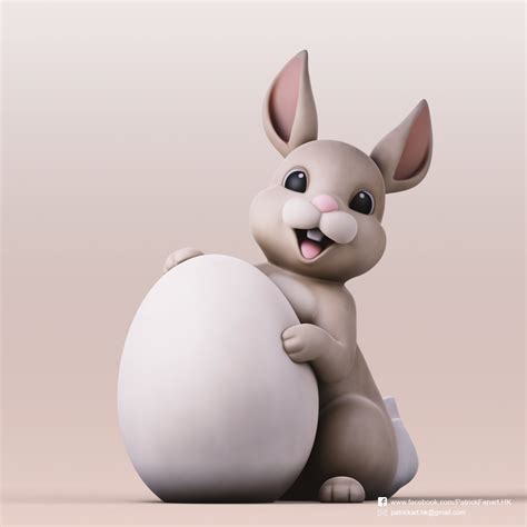 Free 3D File Creepy Easter Bunny 3D Print Design To Download Cults