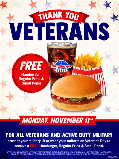 Free Meals For Veterans On Veteran S Day Free Food Veterans Day Veteran