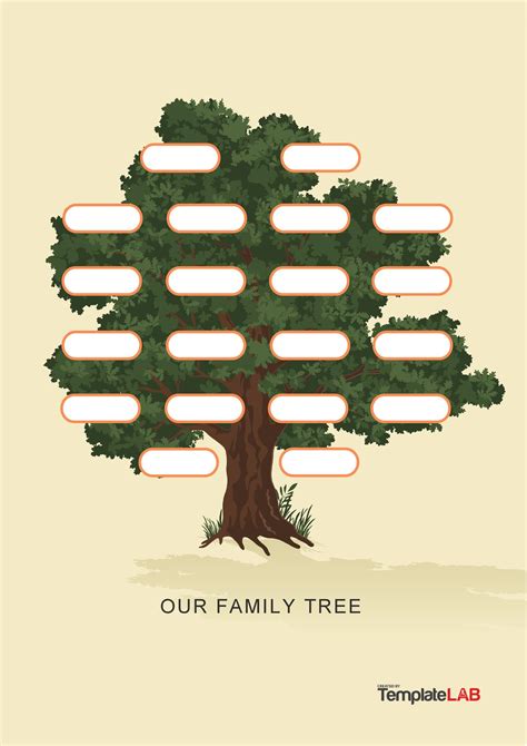 Free Printable Family Tree Template 7 Generations Kids Matttroy