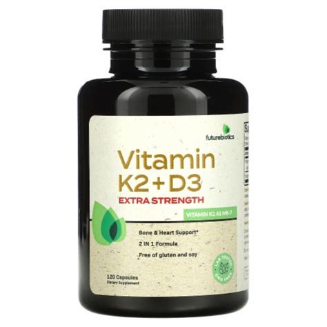 Futurebiotics Vitamin K2 D3 Extra Strength 120 Capsules