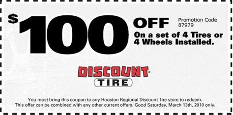 Gandsmarcade Discount Tire Coupon Texas