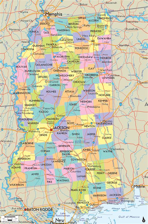 Generate The Perfect Mississippi State Map Now