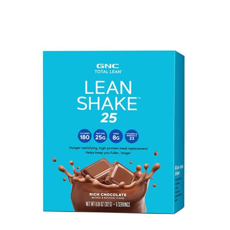 Gnc Total Lean Lean Shake 25 Milk Chocolate Meal Replacement Shake