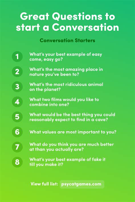 Great Questions To Start A Conversation How To Start Conversations