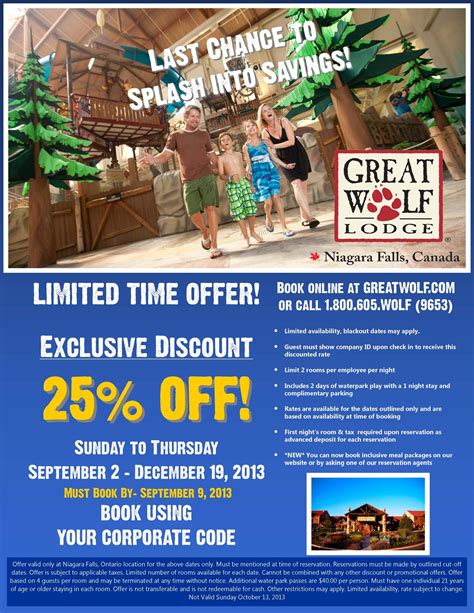 Great Wolf Lodge Coupons And Promo Codes | 20% Off In August 2019 | Wagjag