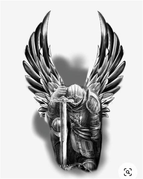 Guardian Angel Warrior Tattoo Gledekana