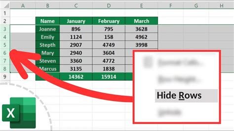 Hide Images When Hiding Rows In Excel Printable Templates