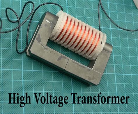 High Voltage Transformer 4 Steps With Pictures Instructables