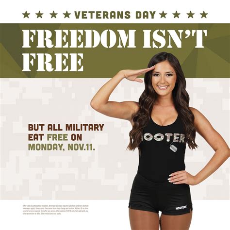 Hooters Honors Military With Free Meals On Veterans Day Hooters