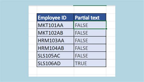 How Do You Check If A Cell Contains Partial Text From Another Cell In