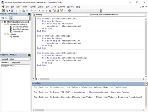 How To Convert Selection To Excel Lowercase Using Vba