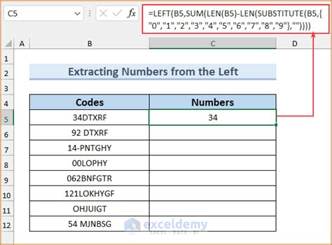 How To Extract Only Numbers From Excel Cell 7 Easy Ways