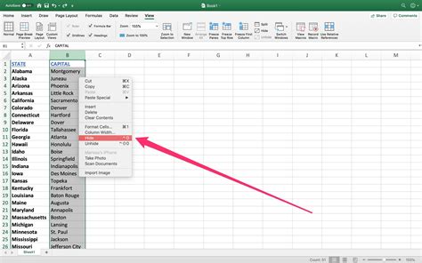 How To Hide Columns In Excel Worksheet