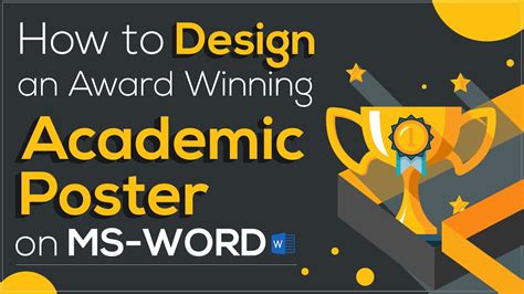 How To Make An Academic Poster In Ms Word 6 Simple Steps For